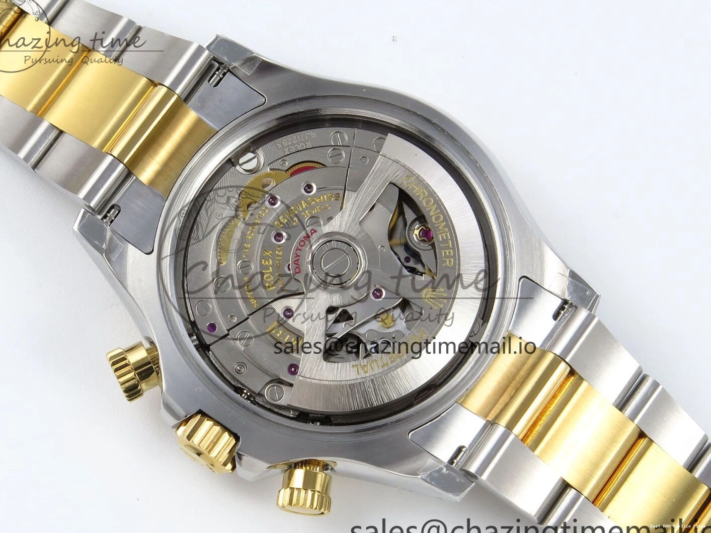 Good Copy Rolex Watches Best on Edition QF 721 V 1:1 Daytona AllSeason SH4131 YG SS Braclet White Dial 126503 1222